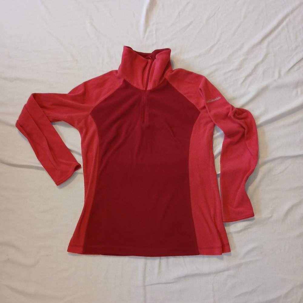 Sz.M Womens Columbia Pullover Quarter Zip Shirt
